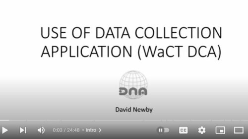 Use of Data Collection Application